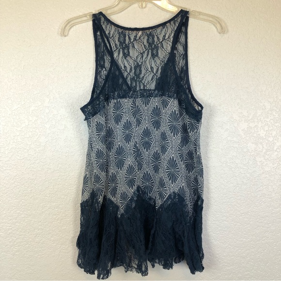 Free People Bell Trapeze Lace Cami tank top size XS - Picture 6 of 9